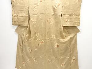 アンティーク　紋錦紗亀甲に梅菊模様着物